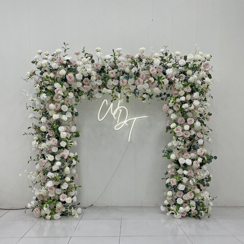 Jasmine Square Textured Floral Arch