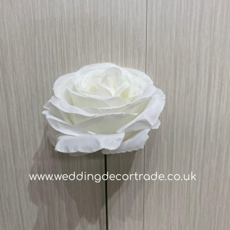 Silk Rose - White