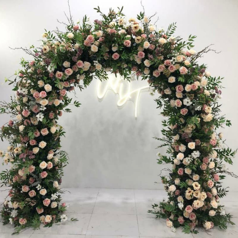 Lovelle Textured Silk Floral Arch