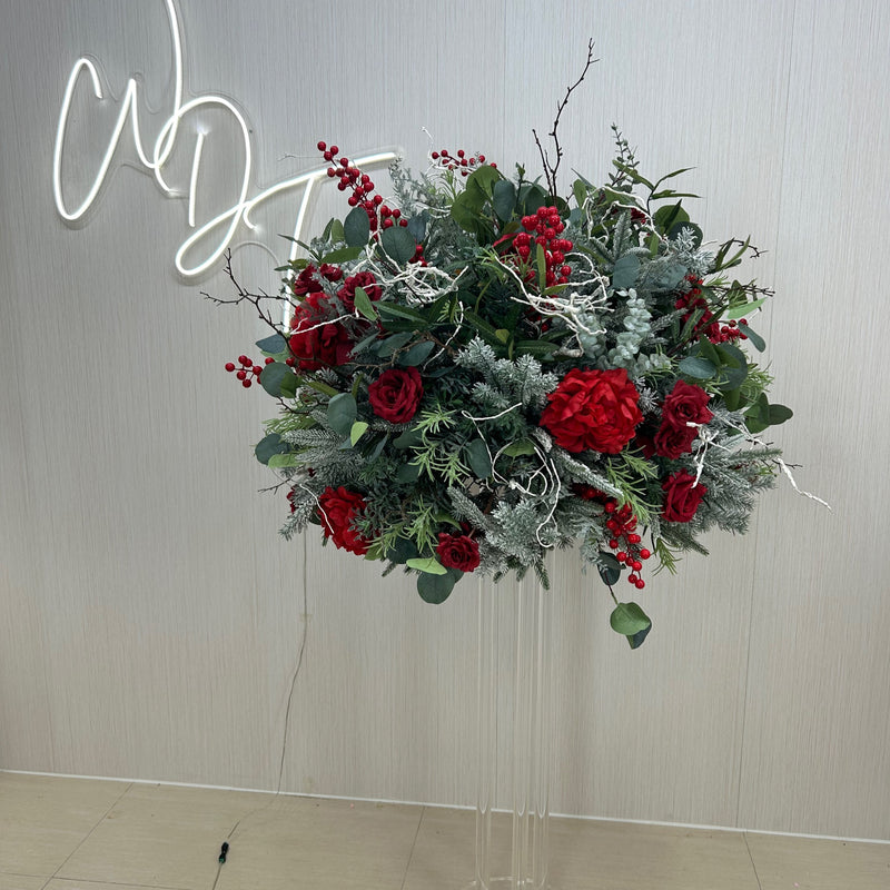 Christmas Luxe Centrepiece - Red