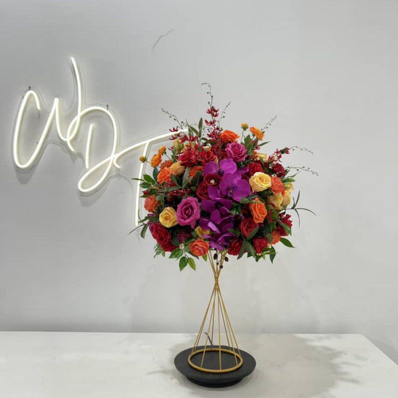 Spring Fusion Floral Centrepiece - 50cm