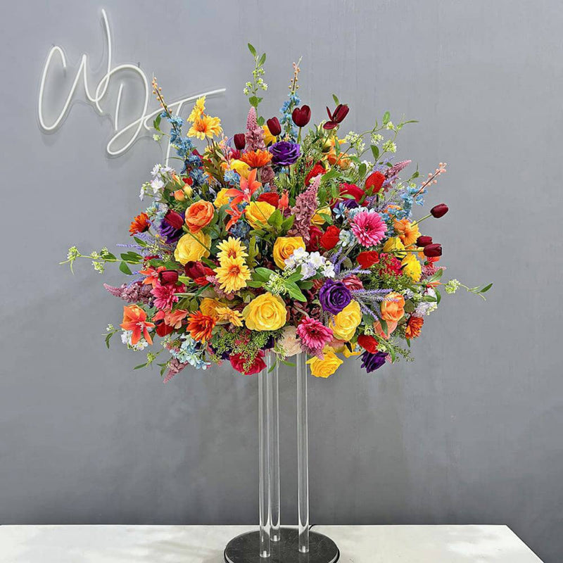 Colour Pop Floral Centrepiece - 70cm