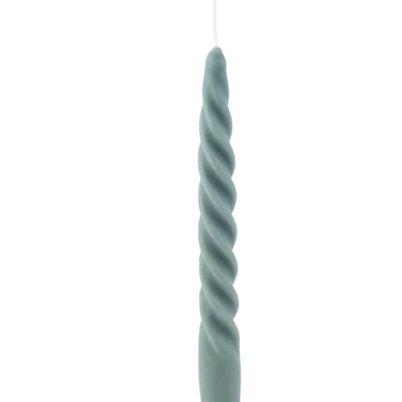 Sage Twisted Taper Candles