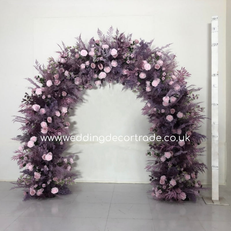 Purple Violet Floral Arch