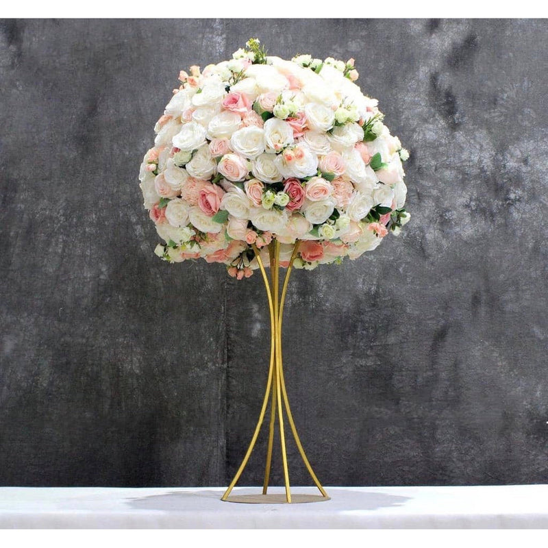 Light Pink & Peach Silk Floral Centrepiece