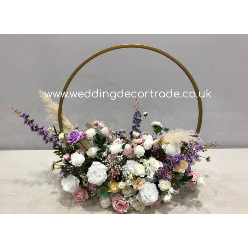 Hoop Floral Centrepiece - 2.5ft - Jada