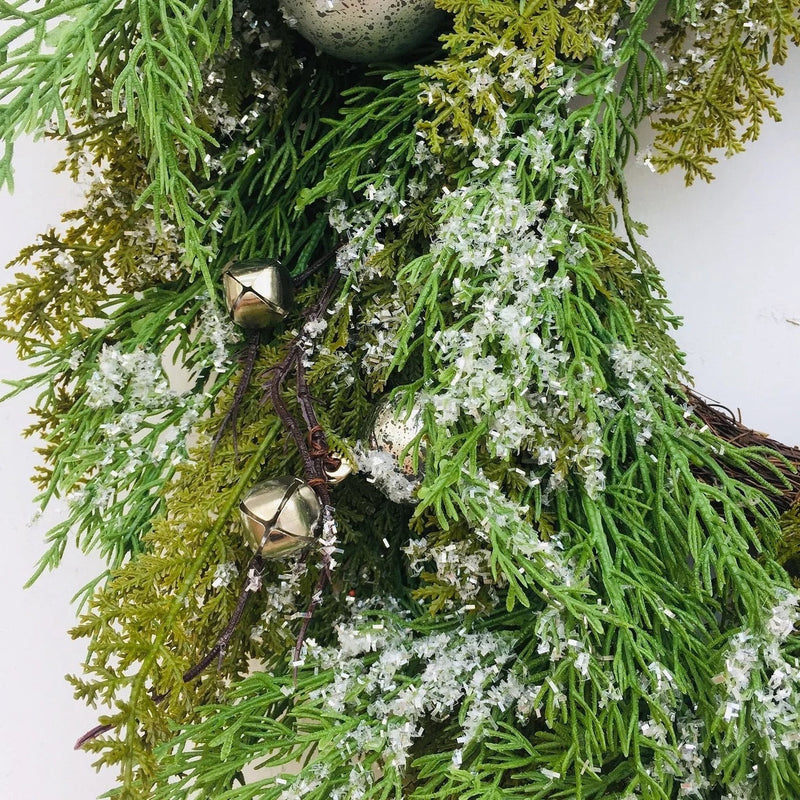 Snowy Christmas Wreath - 60cm