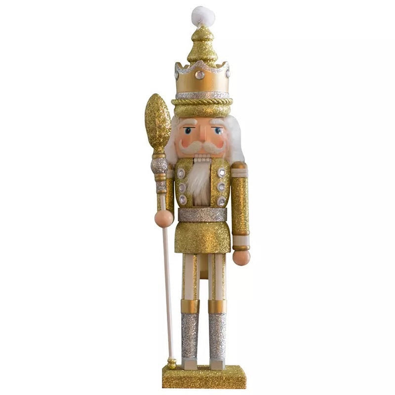 Large Gold Christmas Nutcracker Soldier - 42cm