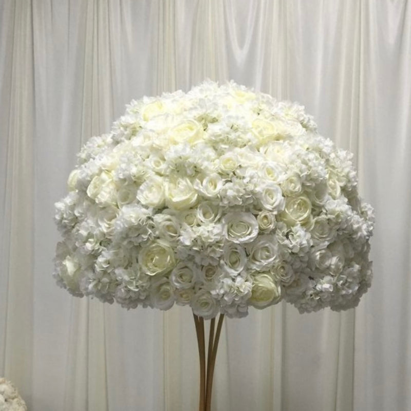 Hydrangea and Rose Silk Floral Centrepiece