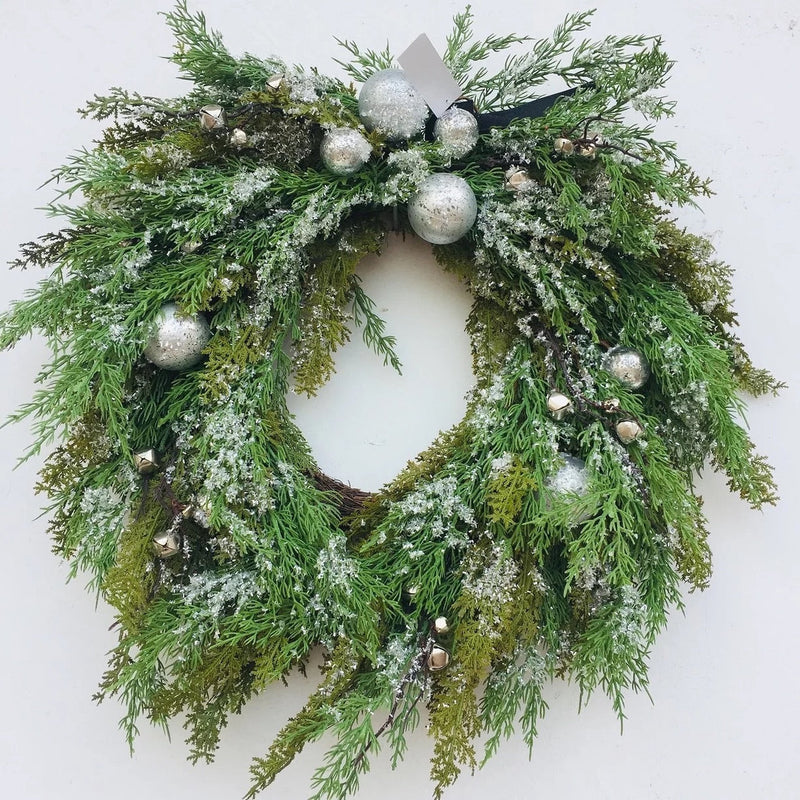 Snowy Christmas Wreath - 60cm