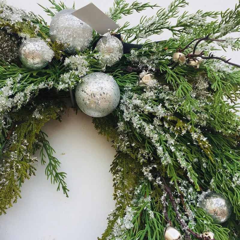 Snowy Christmas Wreath - 60cm