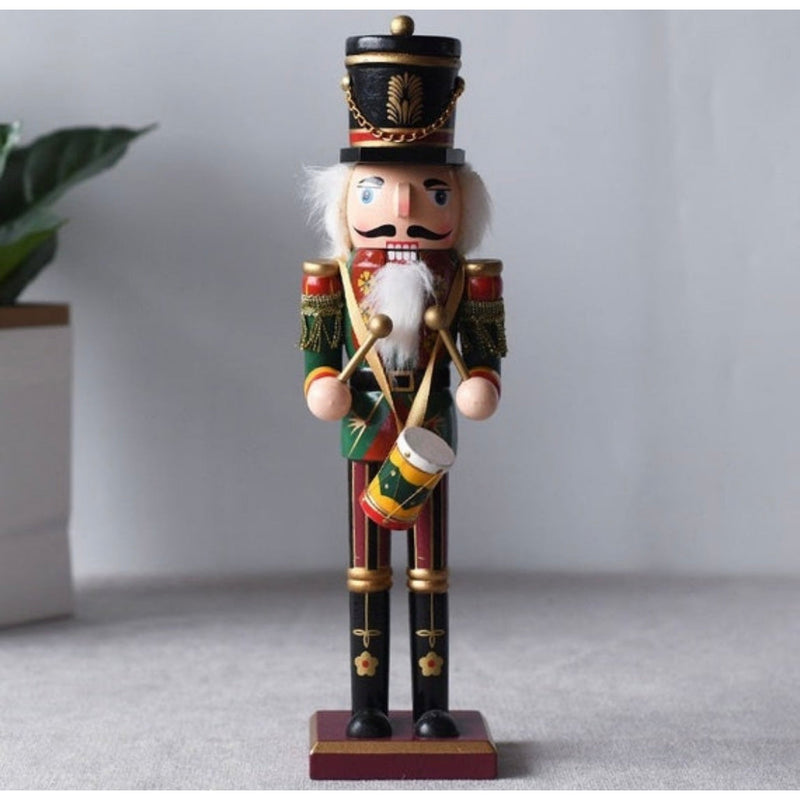 Traditional Drummer Christmas Nutcracker Soldier - 30cm