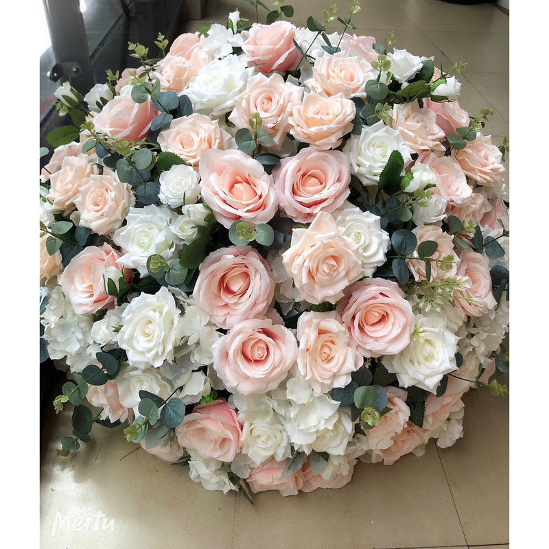 Pink Silk Floral Centrepiece - 70cm