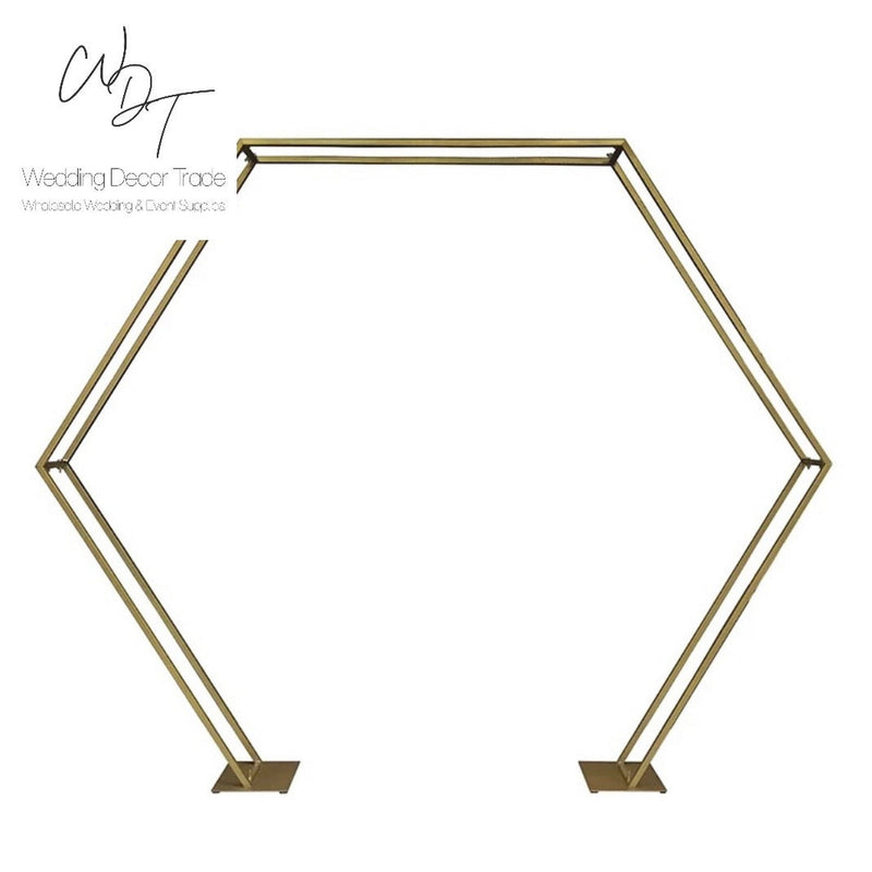 Hexagonal Arch Frame - Gold