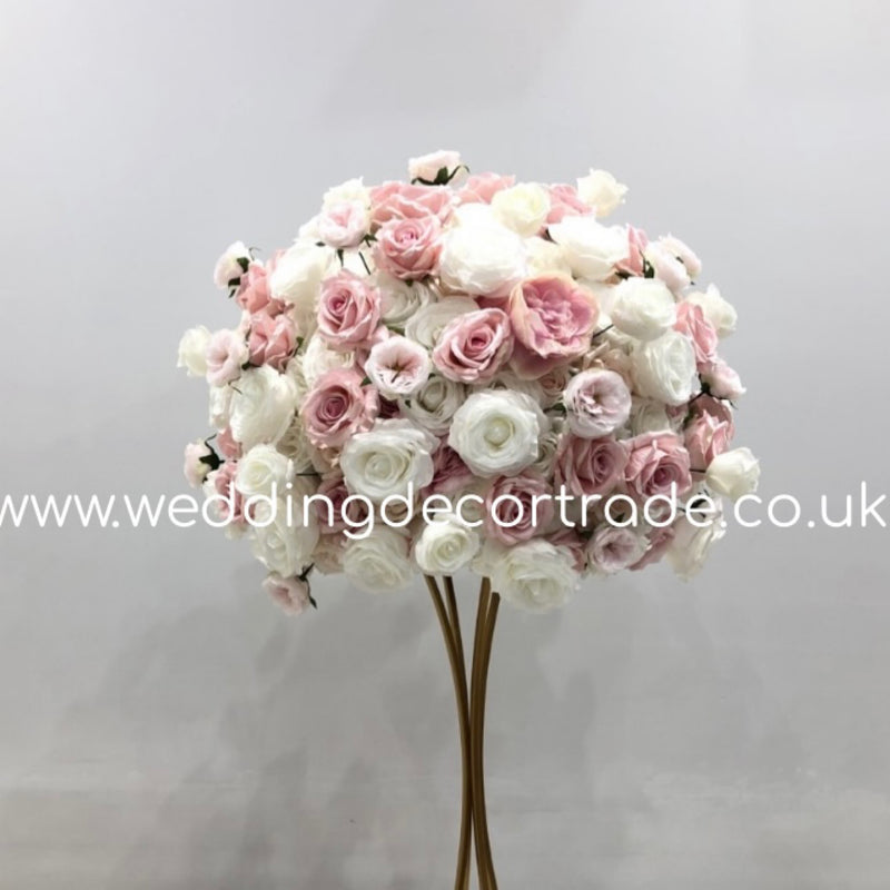 Blush Silk Floral Centrepiece - S1