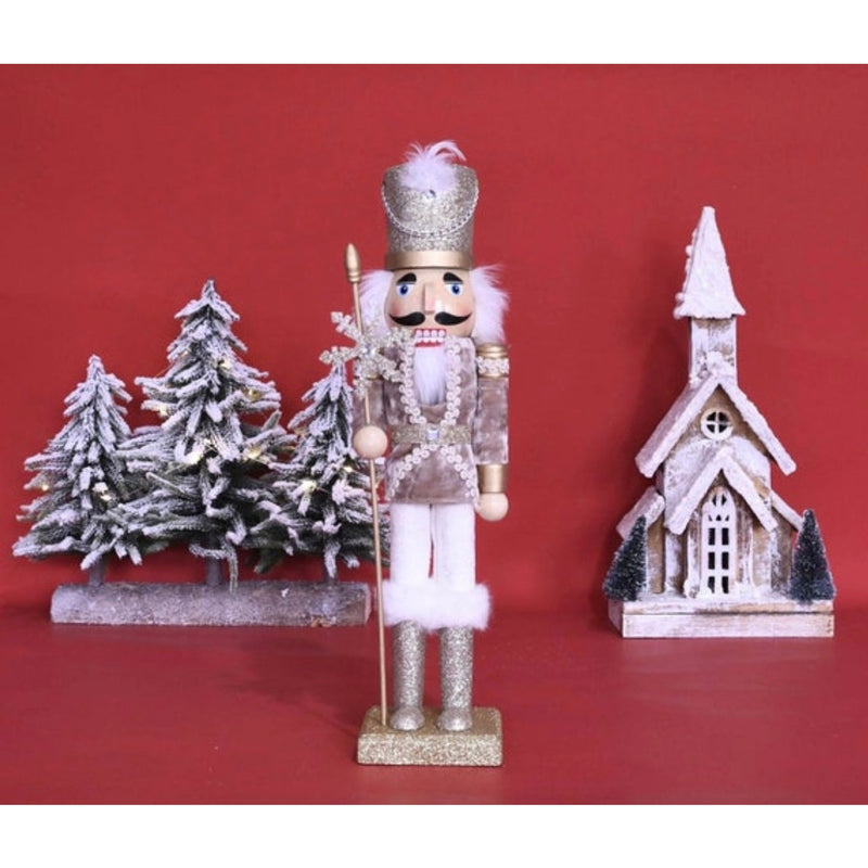 Gold Luxe Christmas Nutcracker Soldier - 38cm