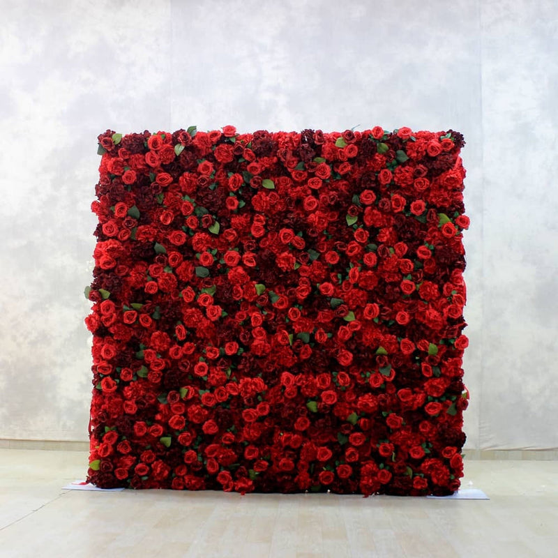 Valentine -  Red Rose Flower Wall