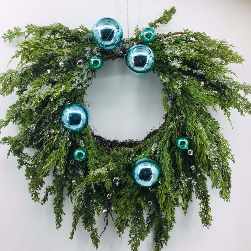 Snowy Christmas Wreath - 60cm