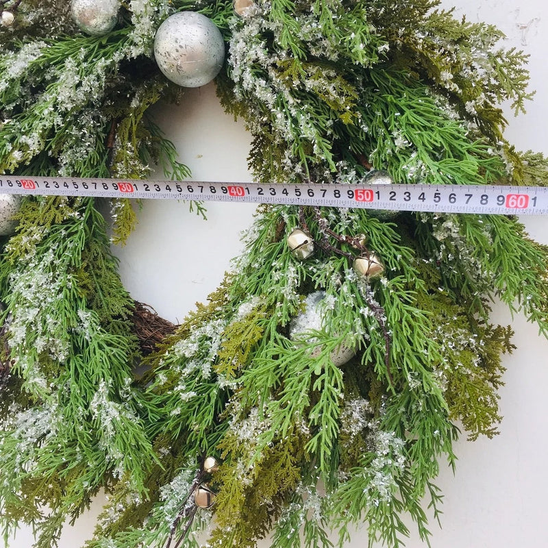 Snowy Christmas Wreath - 60cm