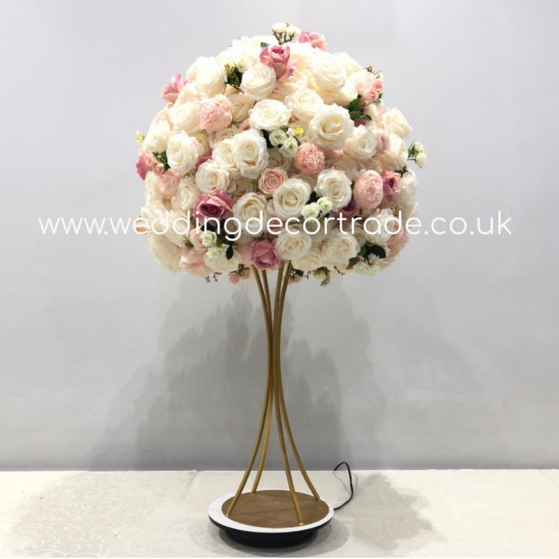 Blush Silk Floral Centrepiece